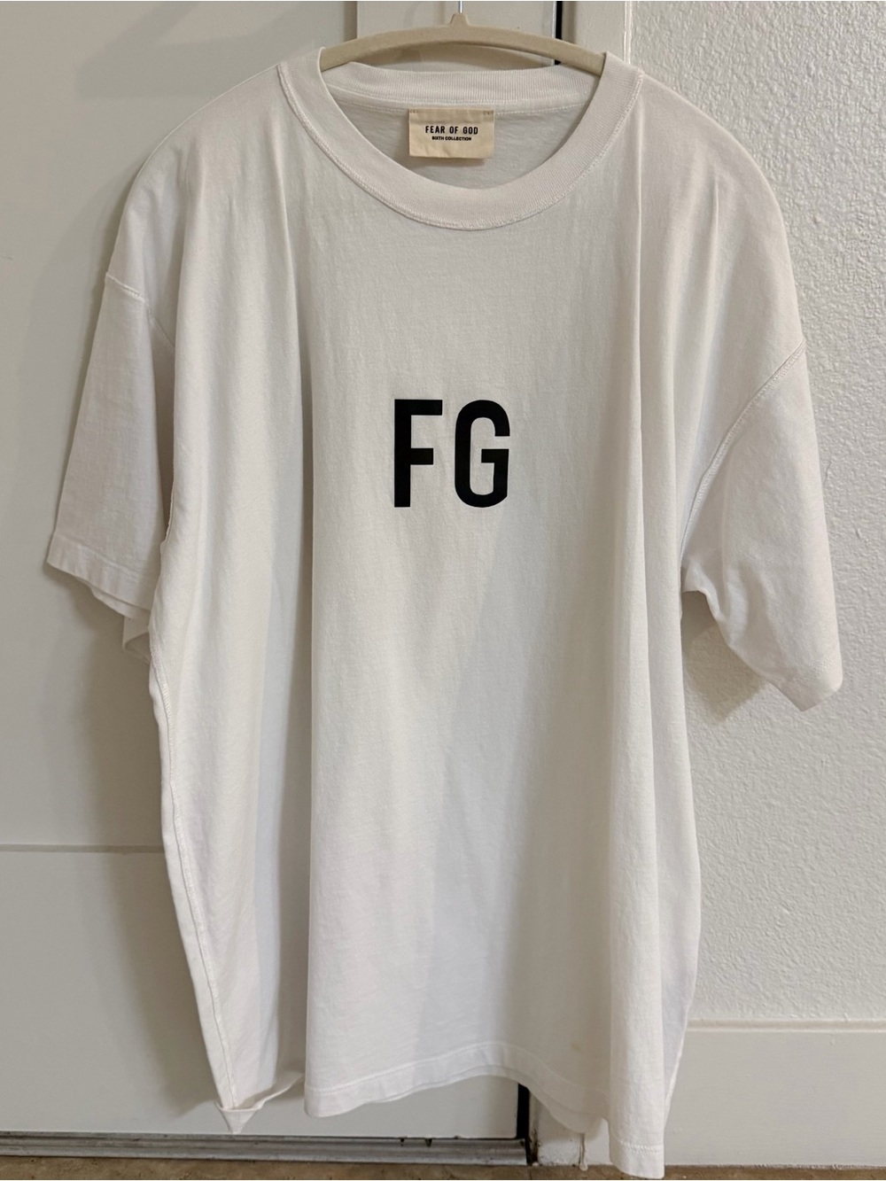 Fear of God Sixth Collection Vintage Tee White Size Large